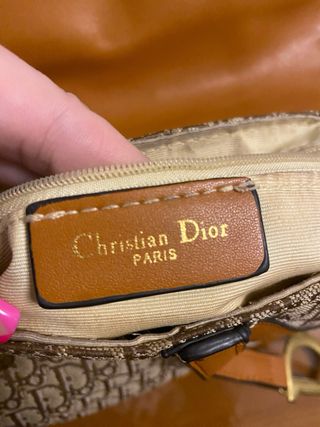 Bolso Christian Dior Beige y Azul
