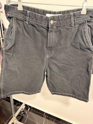 Pantalón corto cargo negro talla 42