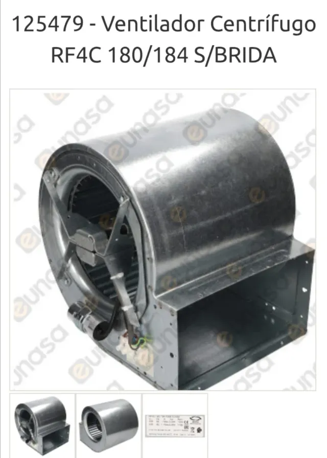 Ventilador Centrífuga RF4C 180/184 Industrial