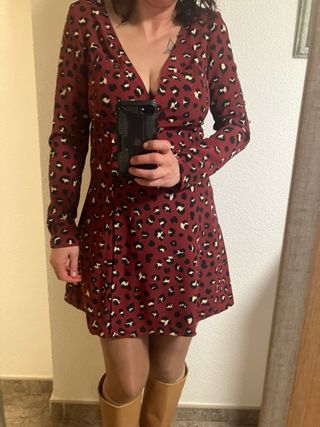 Vestido estampado H&M talla M