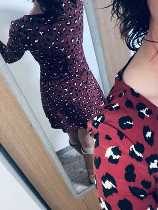 Vestido estampado H&M talla M