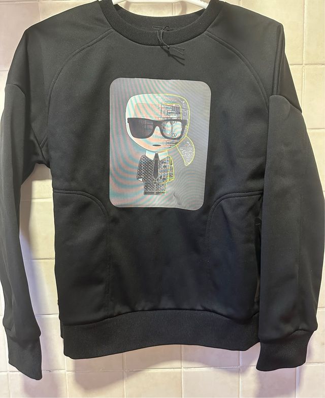 Sudadera Karl Lagerfeld Negra/talla 10/130cm