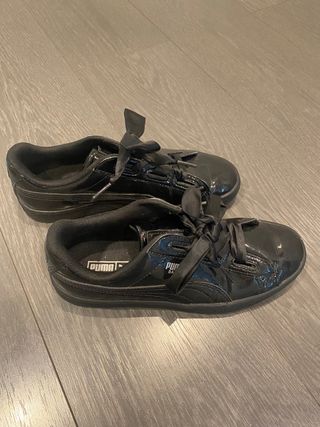 Zapatillas Puma Basket Classic Charol Negras