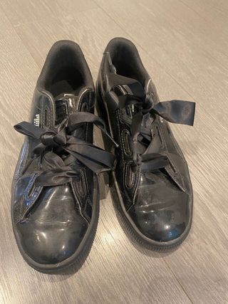 Zapatillas Puma Basket Classic Charol Negras