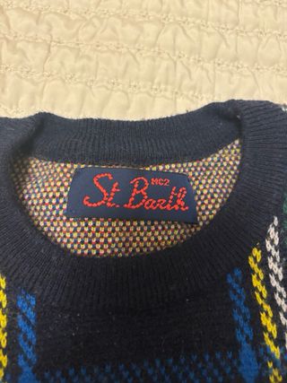 Maglione MC2 Saint Barth fantasia tartan