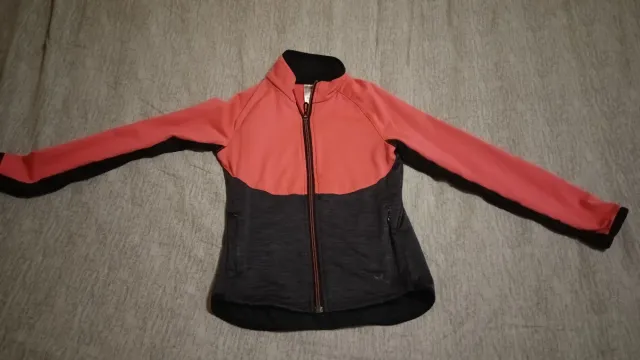 Felpa Decathlon rosa e grigia