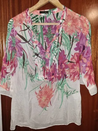 Blusa Lasserre con transparencias