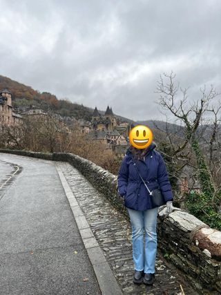 Chaqueta K-Way azul plumón y pluma