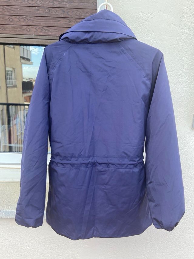 Chaqueta K-Way azul plumón y pluma