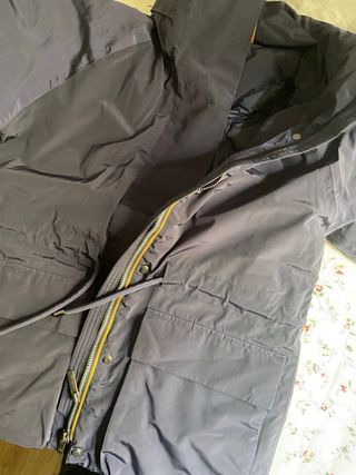 Chaqueta K-Way azul plumón y pluma