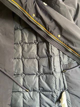 Chaqueta K-Way azul plumón y pluma