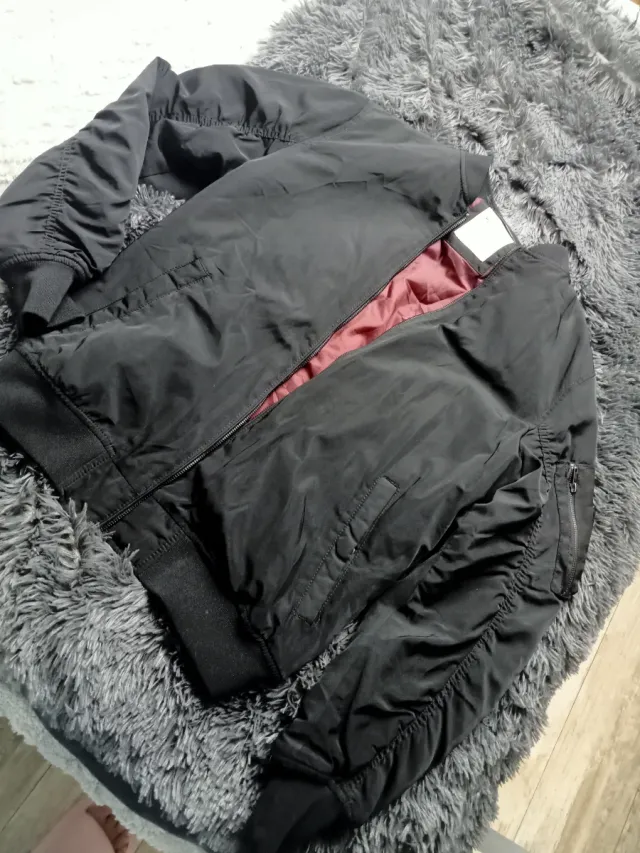 Chaqueta bomber negra talla M