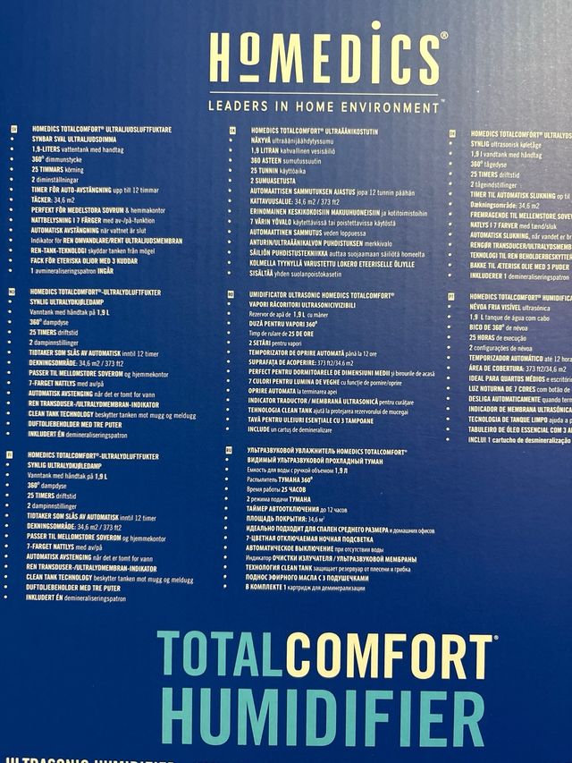 Humidificador HoMedics TotalComfort