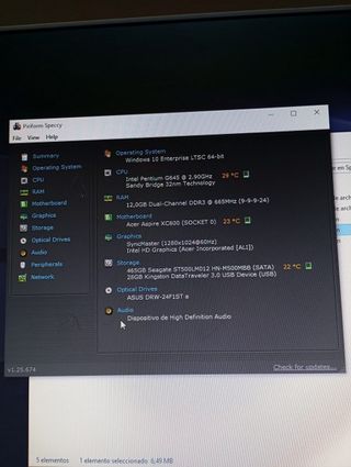Ordenador sobremesa ASUS T180