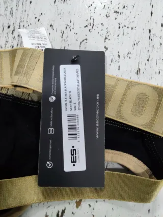 Suspensorio ES Collection Negro/Dorado Talla s