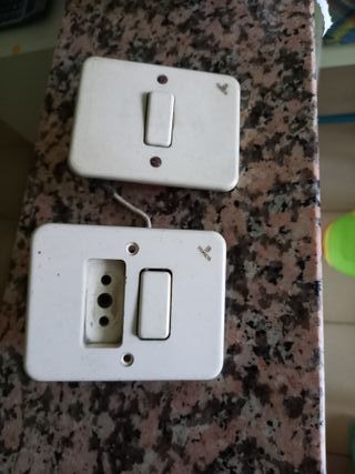 2 Interruttori Luce Ticino Vintage