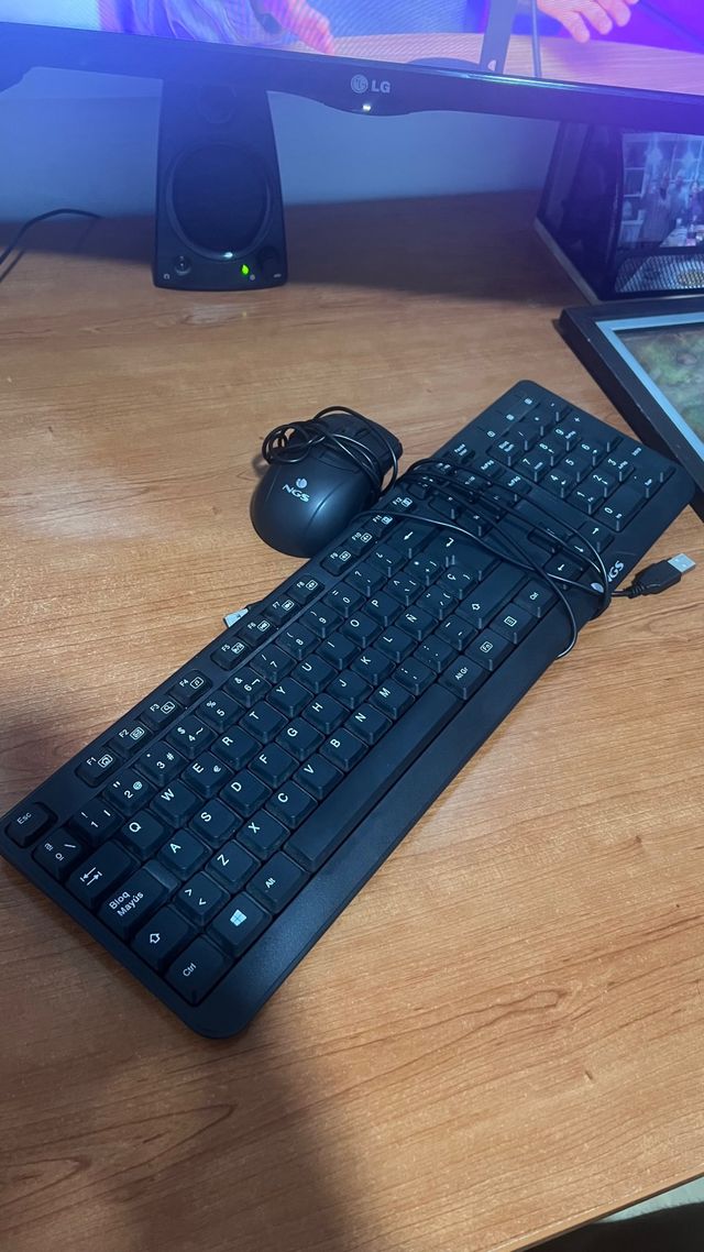 Set Teclado y Ratón NGS Negro