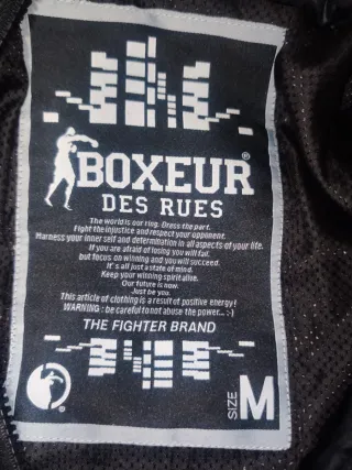 Abrigo Boxeur Des Rues Negro