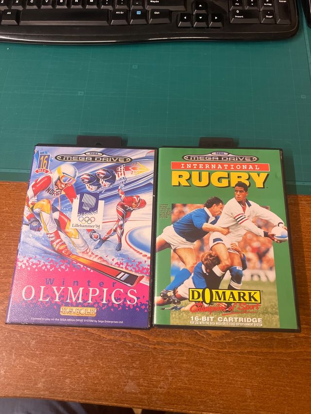 Lote 2 Giochi Mega Drive: Winter Olympics & Rugby