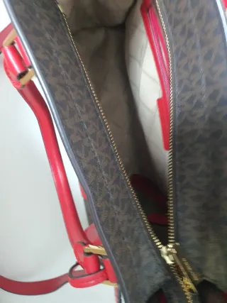 Bolso Michael Kors Marrón y Rojo a estrenar