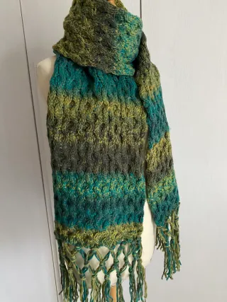 Sciarpa D. Moretti unisex con frange