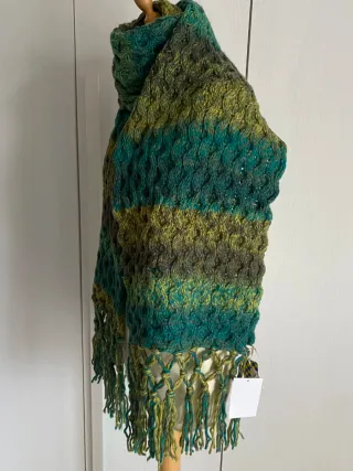 Sciarpa D. Moretti unisex con frange