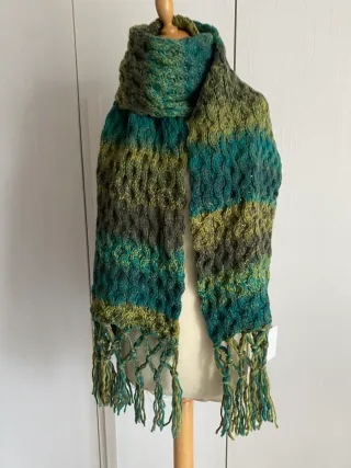 Sciarpa D. Moretti unisex con frange