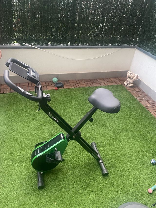 Bicicleta Estática Plegable Verde