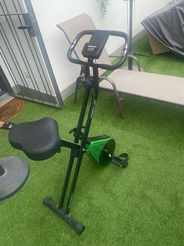 Bicicleta Estática Plegable Verde