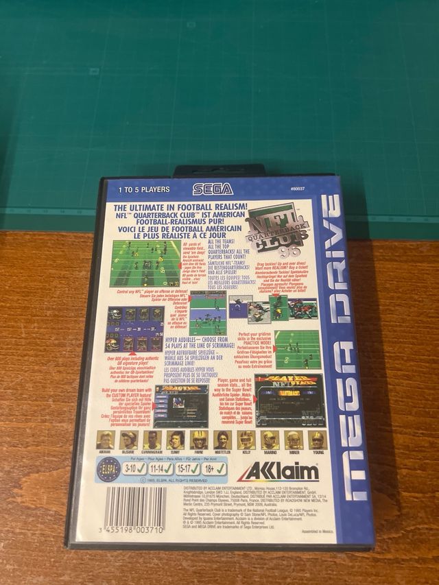 Lote 2 Giochi Mega Drive: ATP Tour e NFL Quarterback Club '96