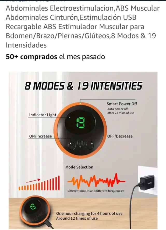 Cinturón Abdominales EMS