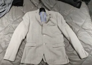 Giacca uomo leggera beige/grigia tg.48/50