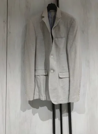 Giacca uomo leggera beige/grigia tg.48/50