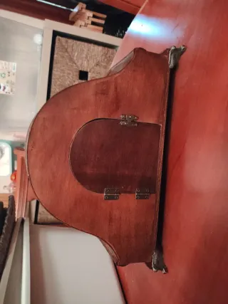 Reloj de sobremesa madera y metal