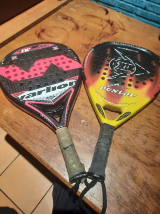 Palas pádel Varlion y Dunlop