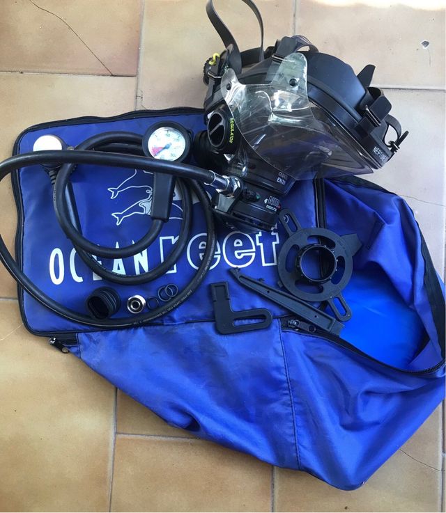 Máscara buceo Ocean Reef con regulador