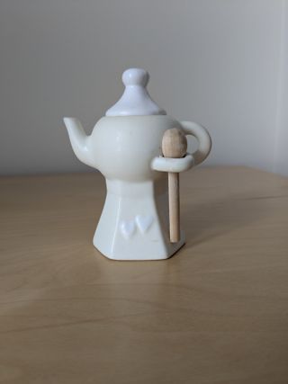 Zuccheriera in ceramica con cucchiaino