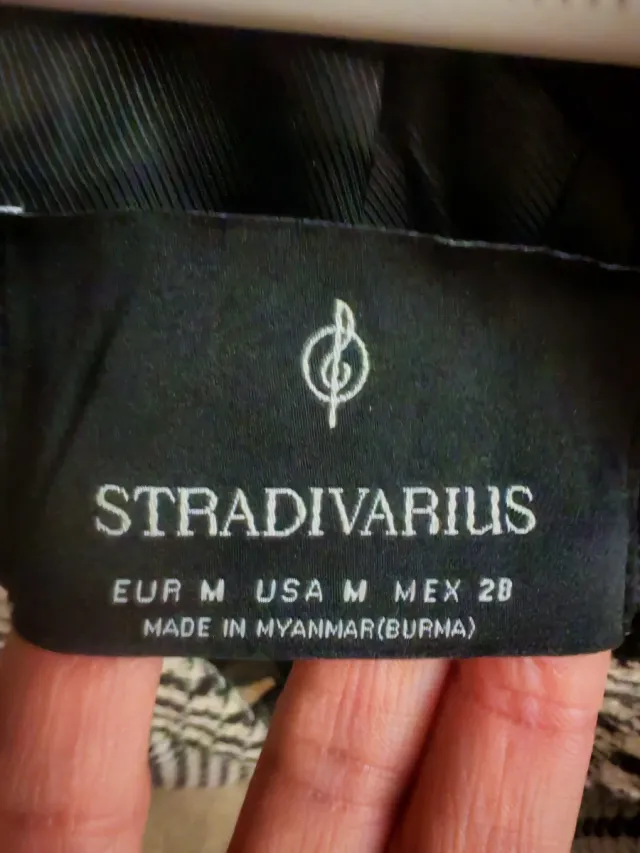 Blazer cuadros Stradivarius