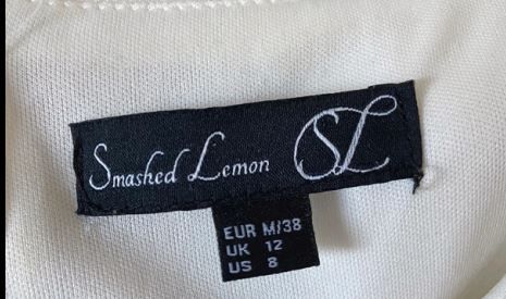 Vestido de Smashed Lemon. Talla M.