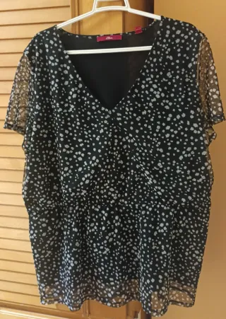 Camisa s.Oliver semitransparente Talla XXXL