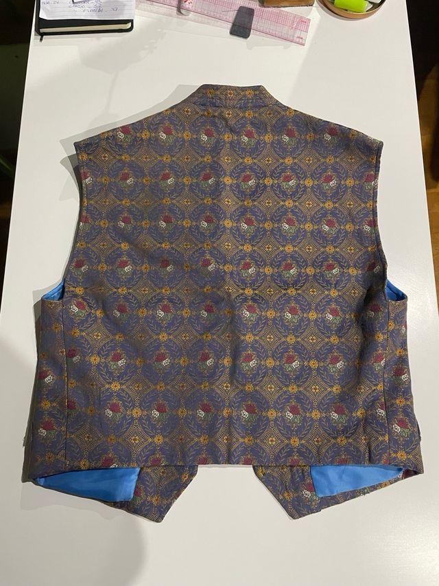 Chaleco fallero azul oscuro talla 50