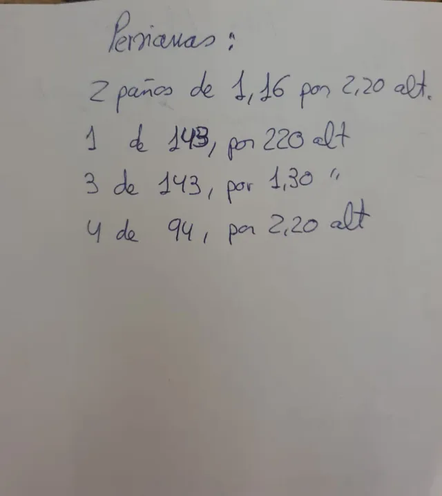 Persianas de aluminio