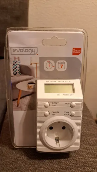 Enchufe Temporizador Evology precintado
