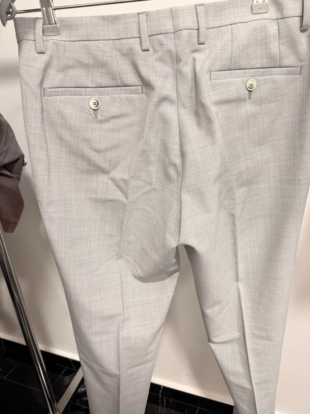 Traje Zara Gris Chaqueta 46 Pantalón 40