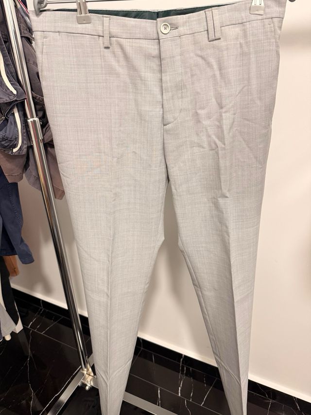 Traje Zara Gris Chaqueta 46 Pantalón 40