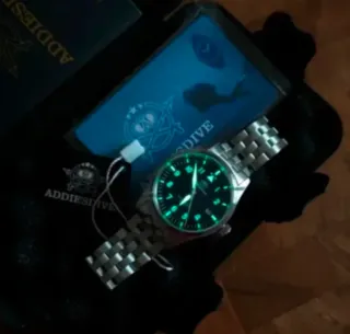 Reloj Addiesdive Pilot Automático Negro