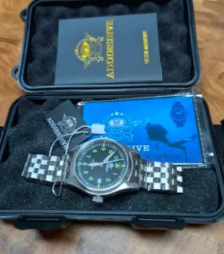 Reloj Addiesdive Pilot Automático Negro