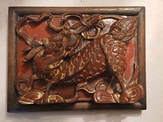 Panel Chino Antiguo Dragón