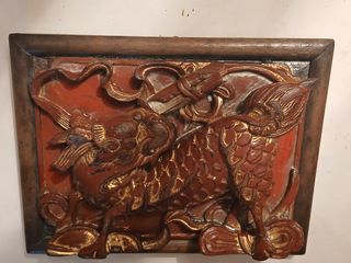 Panel Chino Antiguo Dragón