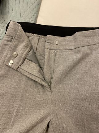 Pantalón Zara Pinza Chica Gris